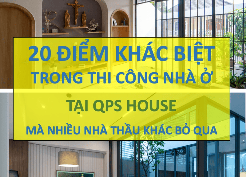 Điểm khác biệt trong thi công nhà ở